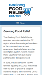 Mobile Screenshot of geelongfoodrelief.org